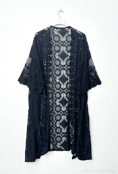 Immagine di CURVY GIRL QUALITY LACE CARDIGAN KIMONO